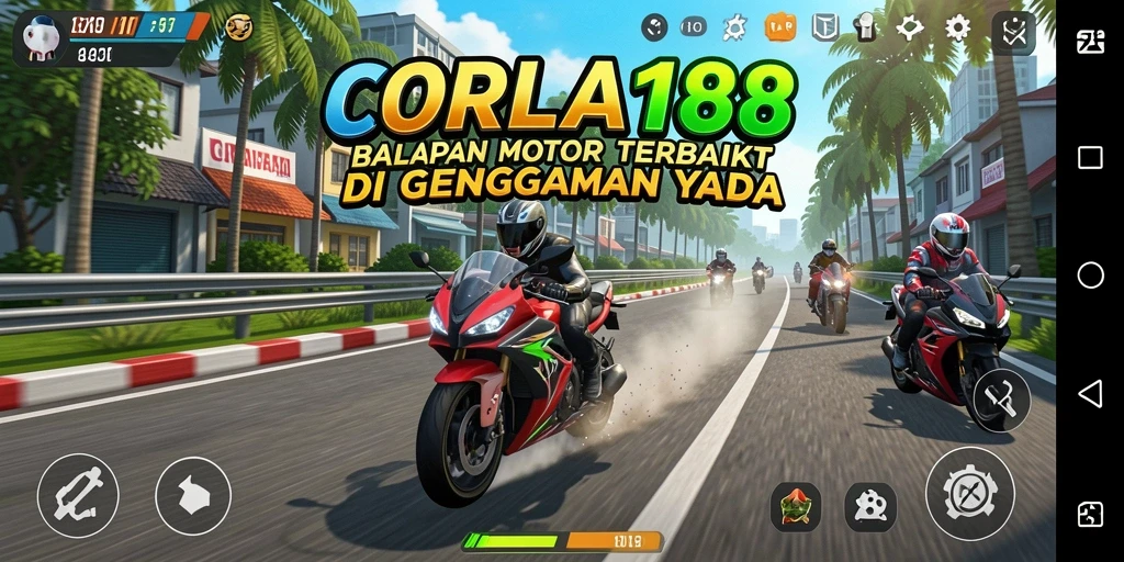 Gameplay seru dan menegangkan di CORLA188 dengan balapan motor.